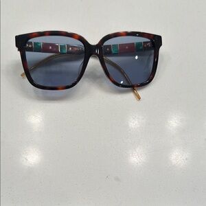 Gucci Brown and Gold Sunglasses